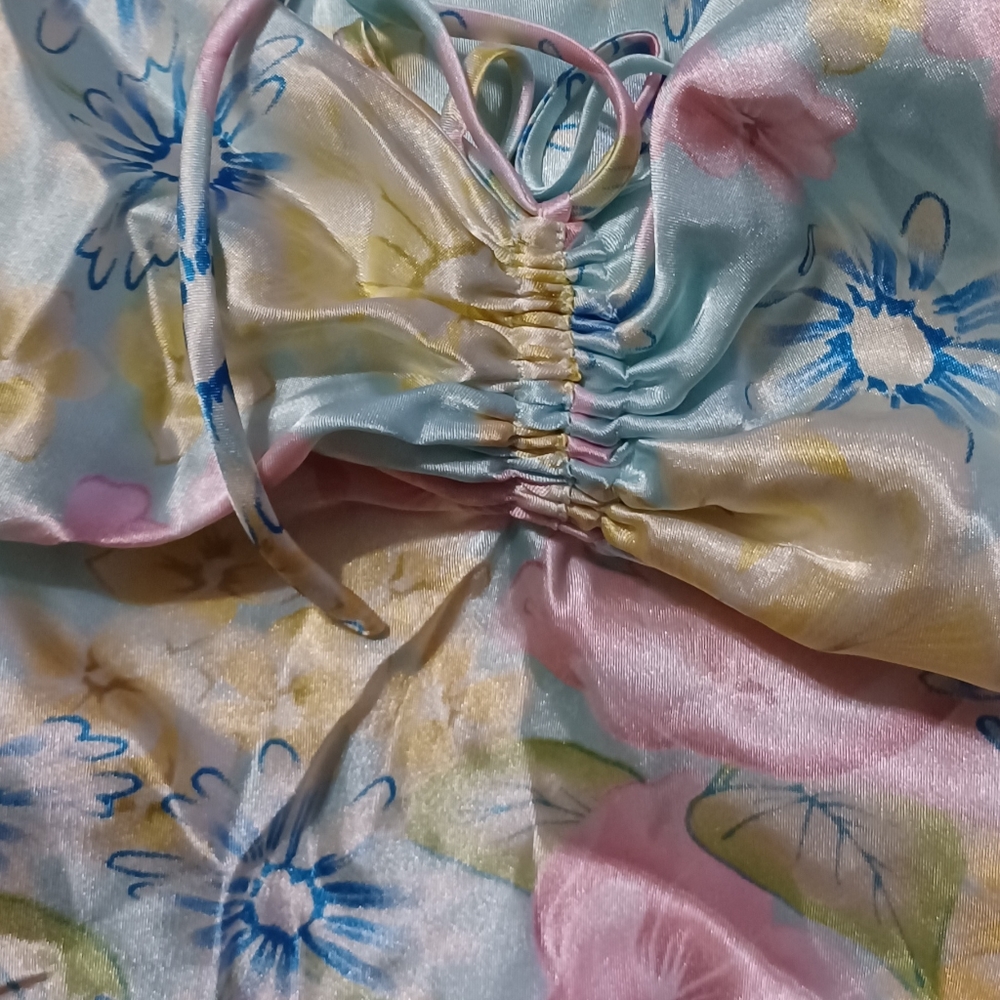 Vintage laura leigh ltd womens dress polyester floral longwear lighweight retro - Picture 6 of 7